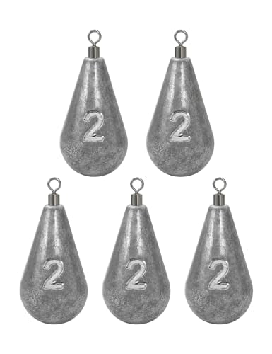 BLUEWING Casting Swivel Bell Sinkers Fishing Weights 1/2oz-8oz Drop Shot Dipsey Lead Saltwater - size: Size03: 1oz, 10 Pack