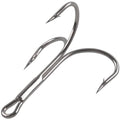 AGOOL Classic Treble Hooks -10/20pcs Saltwater Treble Hooks Silver Triple Barbed Fish Hook for Catfish Bass Trout Freshwater Saltwater Size 4/0-10/0 - size: 4/0-20pcs
