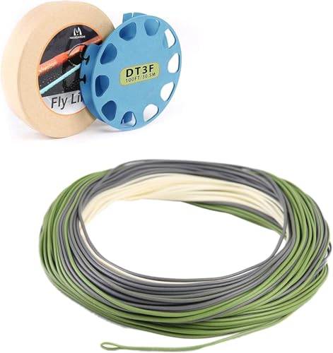 Maxcatch Troutlite Double Taper Floating Fly Line, 90ft, DT3F-DT6F, Easy Casting, with Two Welded Loops - size: DT6F-90FT