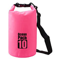 2L/3L/5L/10L/15L/20L/30L 500D Tarpaulin Heavey-Duty PVC Water Proof Dry Bag Sack for Kayaking/Boating/Canoeing/Fishing/Rafting/Swimming/Camping/Snowboarding - color: Pink, size: 10L
