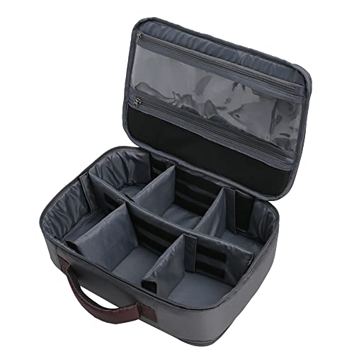 Kylebooker Fishing Reel Case – Travel Storage Bag with Adjustable Compartments for Fly Reels, Spinning Reels, Baitcasting Reel & Fishing Gear - color: Grey