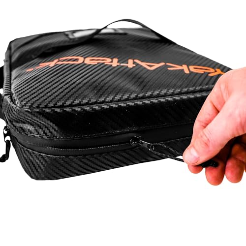YakAttack 14” x 12” HD Bait Binder | Large Soft Bait Organizer & Fishing Lure Storage Case | Heavy-Duty Imported Tackle Bag for Plastics, Tools & Gear | Ideal for Kayak & Boat Anglers | Fishing Wallet - size: 14" x 14"