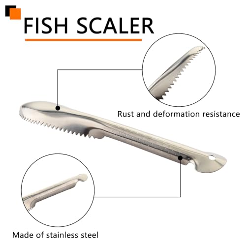 32 Inch Non Slip Fish Fillet Mat Heavy Duty Rollable Fish Bait Cutting Board Large Size Fish Cleaning Mat with 7 inch Fillet Knife and Fish Scaler Portable Fish Fillet Mat