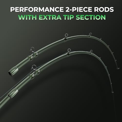 KastKing Spartacus II Twin-Tip Fishing Rod and Reel Combo, Spinning & Casting Combo, Fishing Poles and Reels Combo, KastFlex IM6 Graphite Blanks, 2-Piece Rods with Extra Tip - style: Cast-6'8'' Mh- Right Handed (2 Pcs+ Extra Tip)