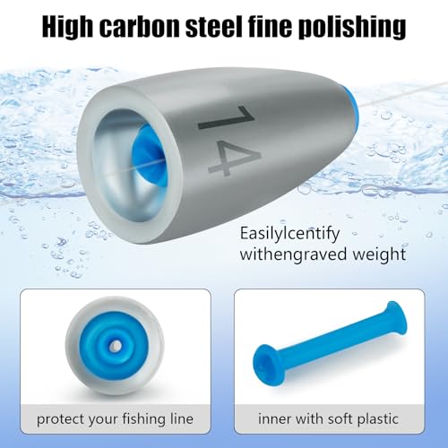 THKFISH Fishing Weights Sinkers Set, 28PCS Fishing Sinker Drop Shot Weights Kit,Drop Shot Rig Wacky Hooks for Saltwater Freshwater Bass Fishing - size: 120pcs-Tungsten Worm Weights Kit