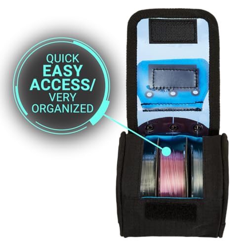 Seaguar Fishing Line/Leader Spool Dispenser & Storage Tackle Bags, Multiple Sizes - style: 3-small Spool
