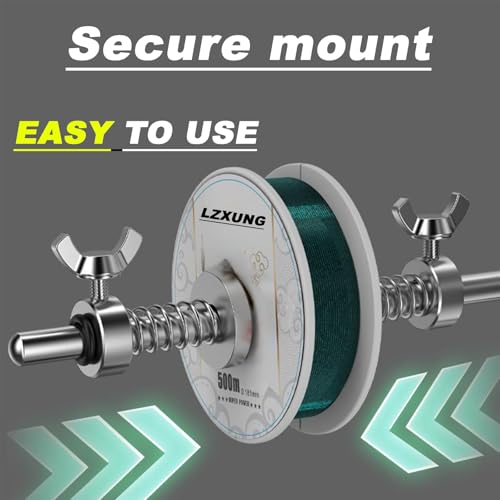 Fishing Line Spooler, Portable Reel Spooling Station for Spinning & Baitcasting Reels, Adjustable Winder Fits Multiple Spool Sizes, Tangle-Free Fishing Essentials