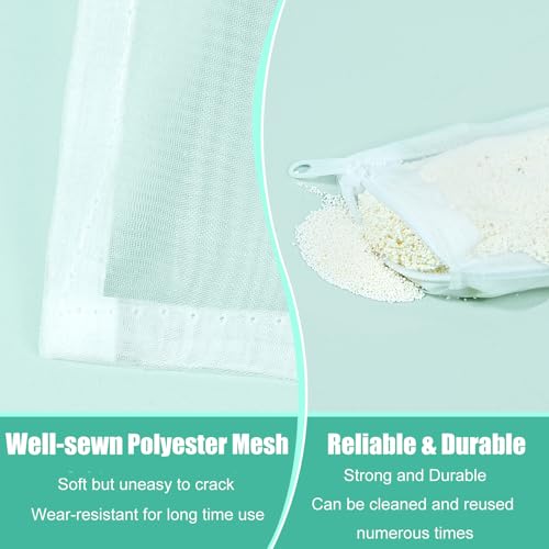 AQUANEAT Aquarium Filter Media Bags 15pcs Fish Tank Extra Fine 100 Micron Mesh Bags with Plastic Zipper for Activated Carbon (3" x 4") - size: 3" x 4"