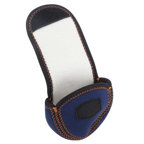 Protective Case, Neoprene Fly Reel Cover with Hook and Loop Closure Durable Anti-Collision Pouch Storage Bag for Reel Care Accessories(Dark Blue)