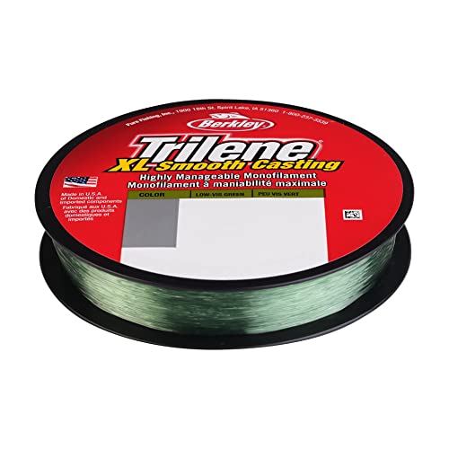Berkley Trilene XL Monofilament Fishing Line - color: Low-Vis Green, size: 300yd, style: 8lb Test