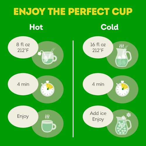 Lipton Green Tea Bags, Peach | 20 Tea Bags | Pack of 3 | With Caffeine | With Flavonoids - size: 20 Tea Bags (Pack of 3)