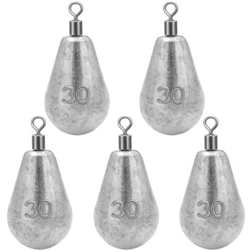 Long Casting Swivel Bell Sinkers Fishing Weights Drop Shot Weights with Swivels Fishing Lead Sinker 1/2oz 3/4oz 1oz 2oz 3oz - size: 4oz-5pcs