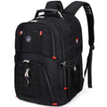 SHRRADOO Extra Large 50L Travel Laptop Backpack with combination lock, College Backpack Airline Approved Business Work Bag Fit 17 Inch Laptops for Men Women,Black - color: Black