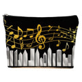 JIUWEIHU Piano Keys Makeup Bag, Musical Cosmetic Bags Travel Organizer Bag Zipper Pouch, Christmas Birthday Gifts for Pianist Music Lover Women Friend Colleague Sister Musicians - color: Multicolor 0064
