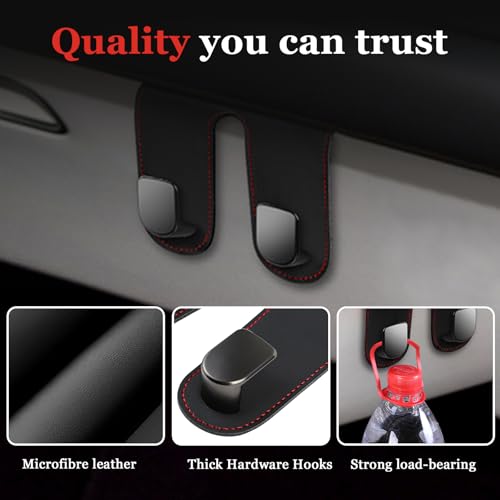 wuyaoyao Car Co-Pilot Glovebox Hooks, Automotive Co-Pilot Glove Box Hanging Storage Hook, Vehicle Purse Hanger Organizer for Handbag Grocery Bag Umbrella, Universal Car Accessories (Double Hooks) - size: Double Hooks