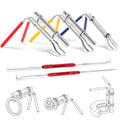 5 Pack Hydraulic Seal Installation Tool Kit, Hydraulic Cylinder Piston Repair Seal Tools, U-Cup Rod Seal Installation Tool Kits, Upgraded Seal Twistor Install Tool Set with Pick and Hook Set - size: 5 Pack (with Pick and Hook Set)