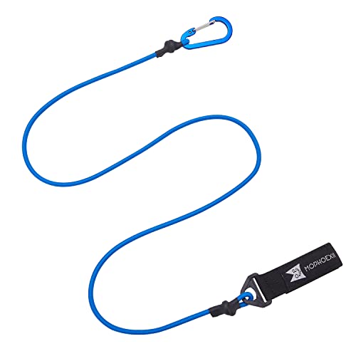 Kayak Paddle Leash, Paddle Leash Lightweight Coiled Kayak Rod Leashes for SUP Kayaking Canoing Fishing Boating - color: Blue-1 Pack