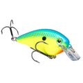 Strike King KVD 1.5 Hard Knock Fishing Lure, 3/8 oz, 3D Lifelike Eyes - color: 561 - Chartreuse / Powder with Blue Back, size: 1.5-Ounce
