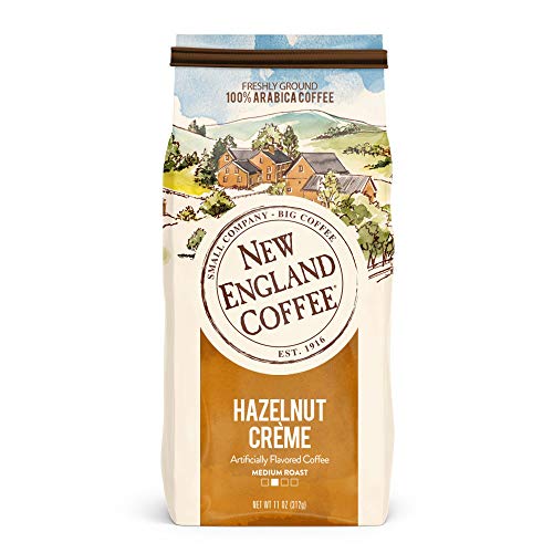 New England Coffee Variety Pack - Butter Pecan/Blueberry Cobbler/Hazelnut Creme, 11oz Bag (Pack of 3) - size: 11 Ounce (Pack of 3)