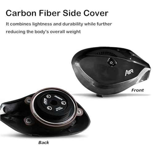 PURELURE Cheetah AIR Baitcasting Reel Carbon Fiber Side Cover and Aluminum DC Spool, Lure Weight 1-15g, DC Fishing Reel Accessories