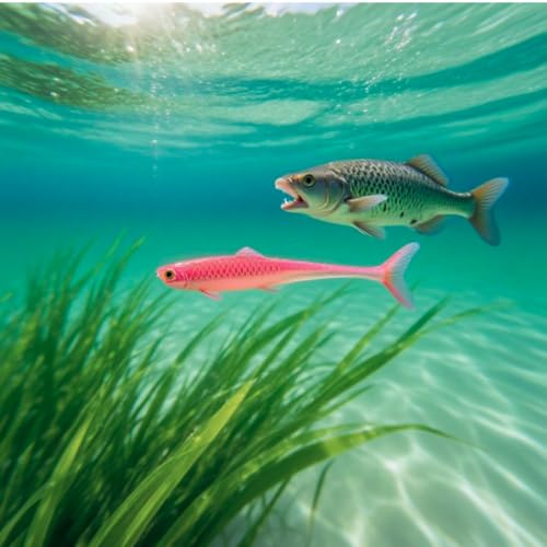 20PCS-Soft Plastic baits bass Lures Fishing, Soft Plastic Walleye Fishing Lures, Paddle Tail Swimbaits for Bass Fishing, Fishing Bait for Freshwater Saltwater Gifts (2.4IN/1.3g) - color: Colorful-20pcs