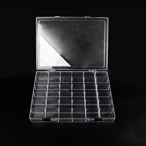 36 Grids Clear Plastic Organizer Box, Craft Storage Container for Beads Organizer, Art DIY, Crafts Jewelry Storage, Fishing Tackles, Rock Collection, 2 Pack - color: 36 Grids-2 Pack