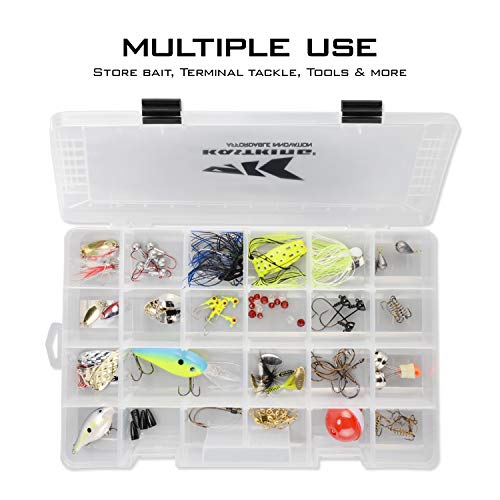 KastKing Tackle Boxes, Plastic Box, Plastic Storage Organizer Box with Removable Dividers - Fishing Tackle Storage - Box Organizer - 2 Packs /4 Packs Tackle Trays - Parts Box - color: Standard, size: 3700(2Pack)