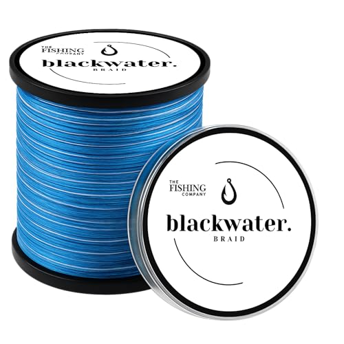 Blackwater Braid 8X Braided Fishing Line – Smooth, Strong UHMWPE Fiber – Abrasion Resistant, Zero Stretch – for Saltwater & Freshwater - color: Blue Camo, size: 8LB (500 Yards)