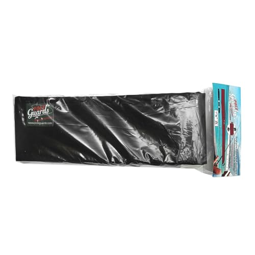 Full-Enclosure Fishing Rod Sleeve Bag Cover Sock Protector. Fits Conventional & Spinning Rods. Made in USA - color: Black, size: 6' feet (72 inches long), style: 8 inches in circumference