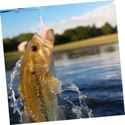 5pcs Bionic Artificial Shrimp Fishing Lures with Hooks Soft Simulation Glow-in-the-Dark Bait Set for Freshwater and Saltwater Fishing Random Color