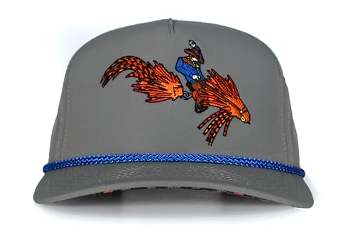 Paramount Outdoors Fly Fishing Hat Series Comfort Snap Snapback Cap for Men - color: Steamer Rodeo
