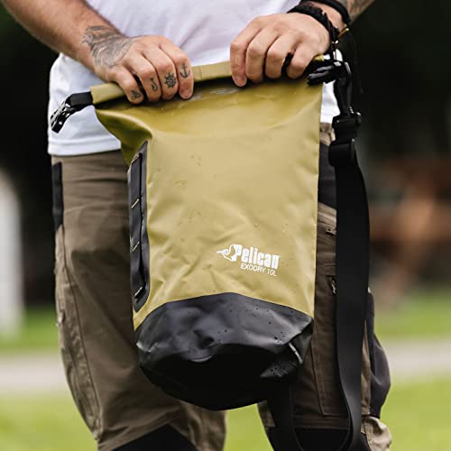 Pelican Waterproof Dry Bag 10L/20L/30L - Reflective - Exodry - Waterproof - Keeps Gear Dry for Kayaking, Beach, Rafting and Fishing - size: 10L