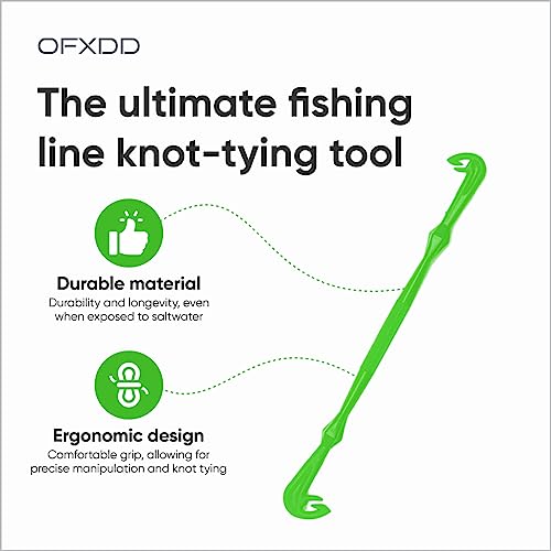 Loop Tyer - Hook Loop Tyer for Fishing - Plastic Fishing Line Knot Tying Tool - color: Green