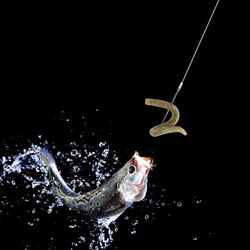 Dr.Fish 100 Pack Aberdeen Fishing Hooks Freshwater, Straight Shank Light Wire Worm Hooks for Bass/Crappie/Bream/Bluegill/Panfish - size: #2-100 Pack