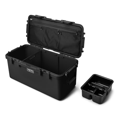 YETI LoadOut GoBox Collection, Divided Waterproof Cargo Case, Dry Box, Camera Case, Fishing Tackle Box - color: Black, size: GoBox 60