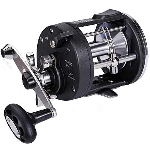 Sougayilang Trolling Reel, Level Wind Fishing Reel, Conventional Reel for Salmon and Catfish