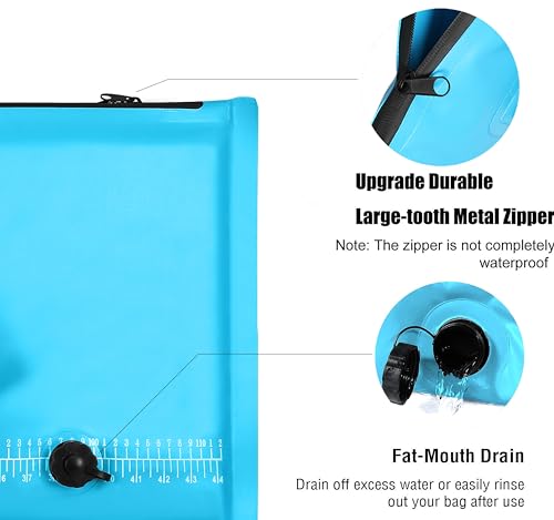 MORXPLOR Insulated Fish Cooler Bag for Fishing 41x17 47x17In 50x20In 60x24 72x30 80X40 Inches,Large Insulated Fish Kill Bag,Fishing Catch Bag Cooler with Water-resistant Zipper - color: 47 inches blue