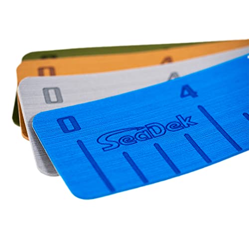 SeaDek Foam Fishing Ruler | Fish Ruler Perfect Boats, Coolers & Kayaks | 36" Fishing Measurement Tool | Fishing Accessories | 3M Adhesive Backing | Mocha - color: Brushed, Mocha