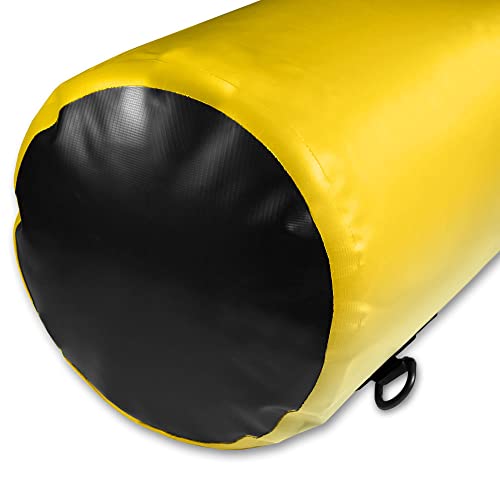 EcoGear FX Heavy Duty Waterproof Dry Bag Voyager Series – Durable Roll Top Compression Bag –Kayaking, Rafting, Boating, Hiking, Fishing and Camping - color: Yellow, size: 10L