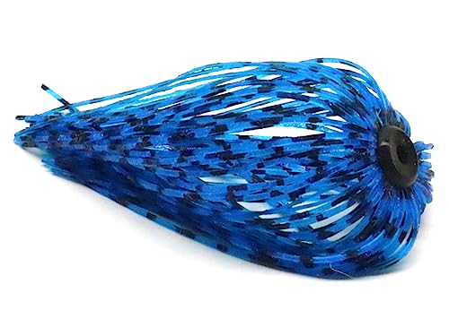 Harmony Fishing – Quick Change Umbrella Skirts for Fishing Jigs, Spinnerbaits, Buzzbaits, Lures, Baits (10 Pack) - color: Electric Blue