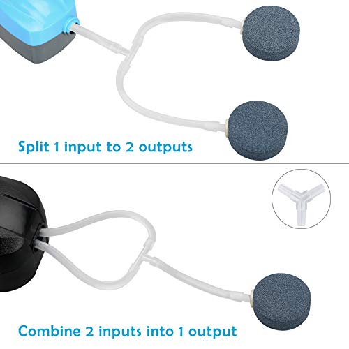 Pawfly Aquarium Airline Tubing Connectors Plastic Inline Valve, Fish Tank Air Pump Connector, 40-Piece - color: 4 Kinds(40 Pack)