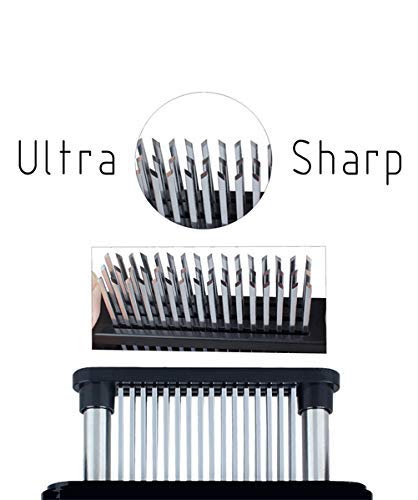 ZXZ Meat Tenderizer, 48 Stainless Steel Sharp Needle Blade, Heavy Duty Cooking Tool for Tenderizing Beef, Turkey, Chicken, Steak, Veal, Pork, Fish. - size: Regular