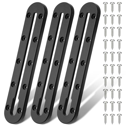 Mellbree Kayak Track, 9Inch Kayak Rail Mount Kayak Low Profile Track for Fishing Rod Holder, Fish Finder, Cup Holder, Anchor Cleats, 3Pack - size: 9 inch - 3pcs
