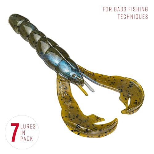 Strike King Rage Tail Craw - color: Blue Craw, size: 0.145 inch