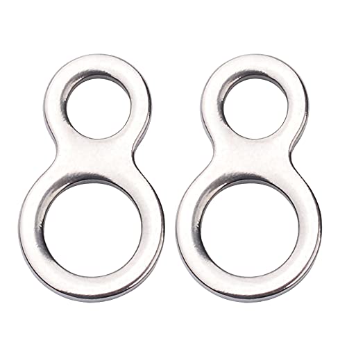 AMYSPORTS Lure Connector Solid Rings Fishing Stainless Steel Jigging Ring Kit High Strength Jigging Ring Fishing Saltwater Freshwater - size: SizeS (250lb) 25 pcs