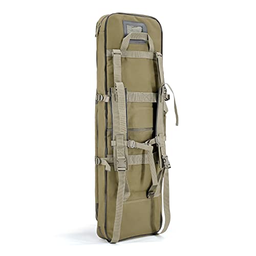Gespann Tactical Rifle Backpack Soft Rifle Case Rifle Storage Holder for Hunting Trekking Hiking Fishing Rod Bag - color: Brown, size: 38 inches