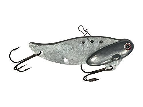 1 1/2oz - Blitz Blade - Blade Bait for Walleye, Lake Trout, COHO Salman, Pike, Musky Made in USA 100% Zinc Alloy - color: Natural