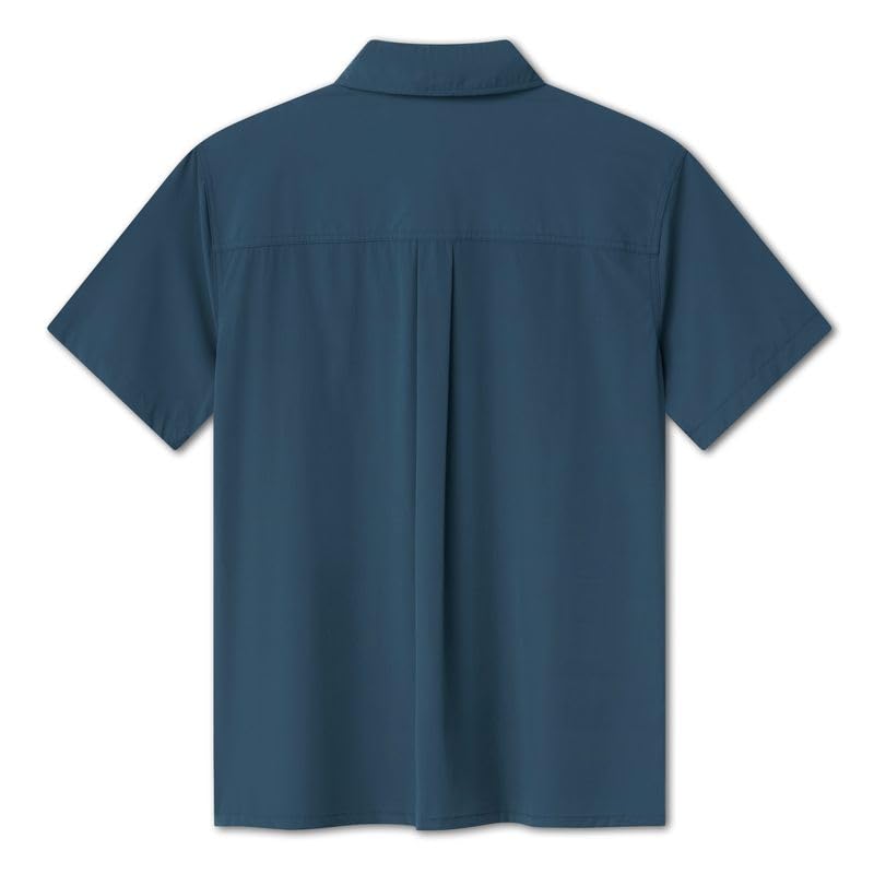 Mossy Oak Tibbee Everyday Men's Short Sleeve Fishing Shirt with UV Protection - Lightweight & Quick-Drying