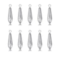 10 Pack Drop Shot Fishing Weights Kit, Drop Shot Weights, Fishing Bottom Sinkers Lead Weight for Bass Fishing Lures or Other Fish - style: 15 G / 0.53 Oz