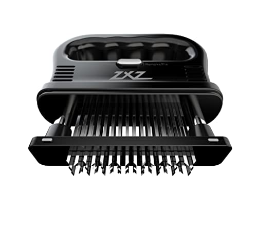 ZXZ Premium Meat Tenderizer Mallet – 48 Stainless Steel Blades, Ideal for Marinated Meats, Beef, Steak, Chicken, Poultry & More – Kitchen Must-Have Tools for Chefs & Cooking Enthusiasts - size: Large
